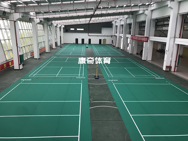 廣西賀州市體育館羽毛場排球場PVC運動地膠